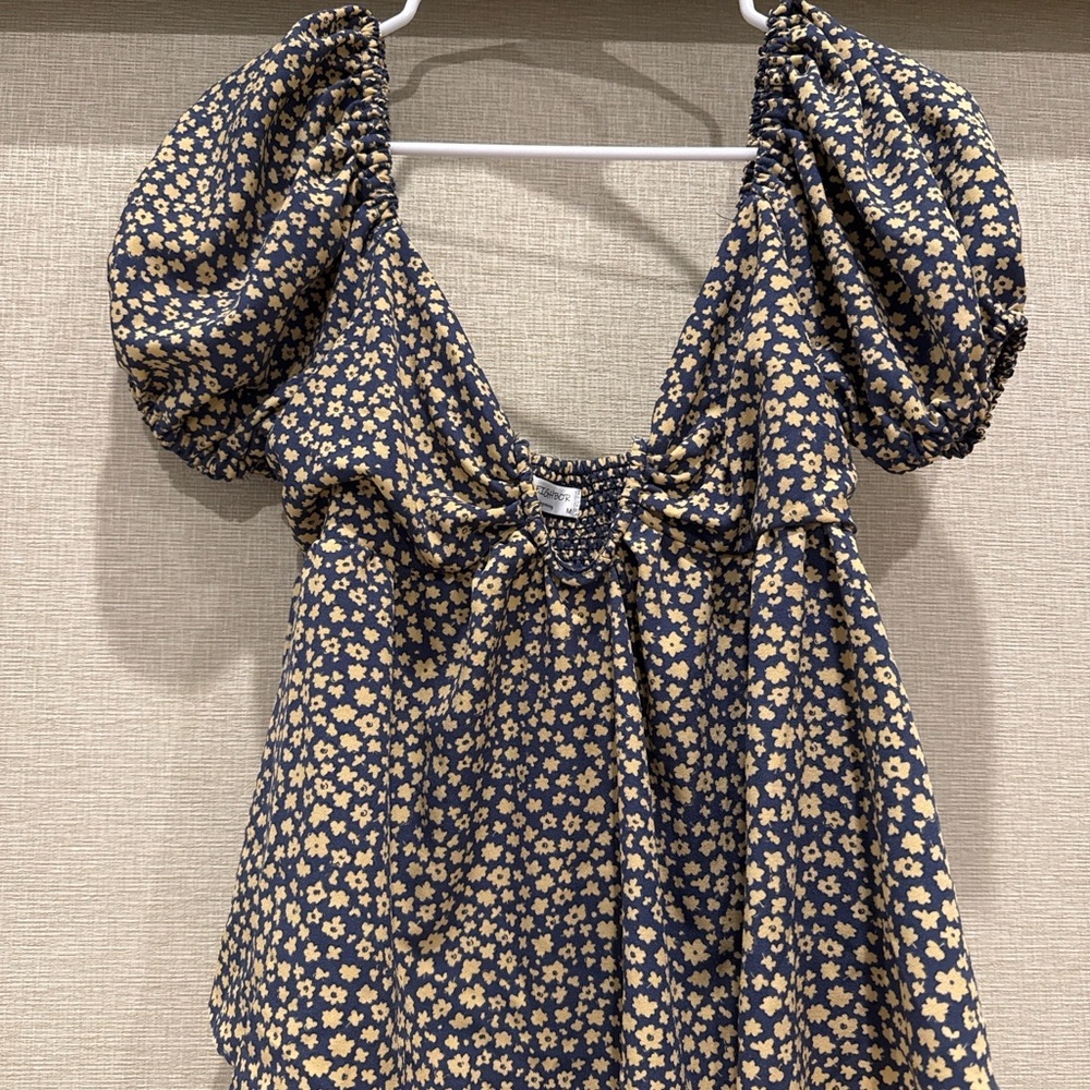 Floral Puff Sleeve Blouse